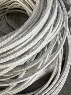 3 mm 12 mm cuerda de embalaje de fibra cerámica de alta temperatura para aislamiento térmico y refractario