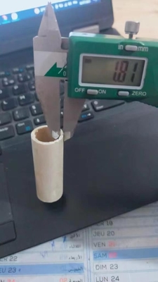 17 mm aislamiento eléctrico a alta temperatura tubo de mica de moscovita para elementos industriales