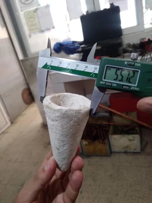 Tamaños personalizados Sello fundido para cone de fibra cerámica refractaria de aluminio liso