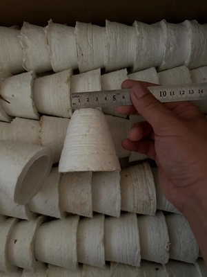Tamaños personalizados Sello fundido para cone de fibra cerámica refractaria de aluminio liso