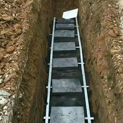 Módulo de tierra de grafito de cristal para protección contra rayos 150 * 800 mm
