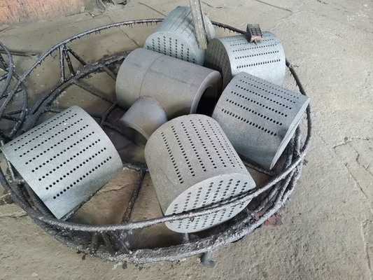 Bloque de intercambiador de calor industrial pequeño de grafito moldeado para industrias de morfología cristalina