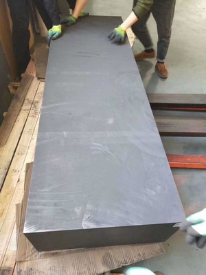 Bloques de grafito de gran tamaño 100% de carbono 1.75 g/cm3 Morfología de cristal Grafito en escamas
