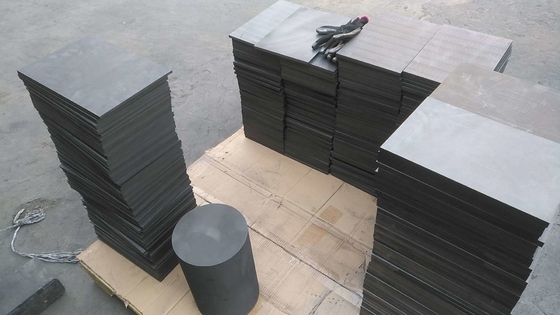 Densidad de carbono Bloque de grafito de carbono 1.85 1.91 para horno / fundición / EDM personalización