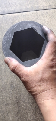 99% Alta densidad de carbono En forma redonda cuadrada hexagonal de engranaje molde de grafito para fundición de latón DC-1.89