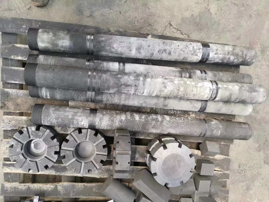Rotor de grafito extrudido de grafito para producción de aluminio y morfología de cristales