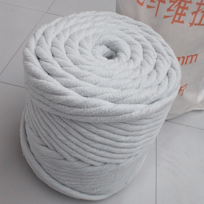 Cuerdas redondas trenzadas de fibra cerámica de 3-60 mm personalizables 6 mm para aplicaciones de temperatura
