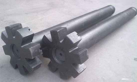 Rotor y eje de 100% de grafito de carbono para fundición de aluminio de durabilidad personalizada