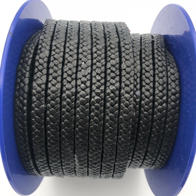 Embalaje de PTFE de fibra de carbono estándar grafiado con bomba de válvula de vapor estándar estándar de aceite