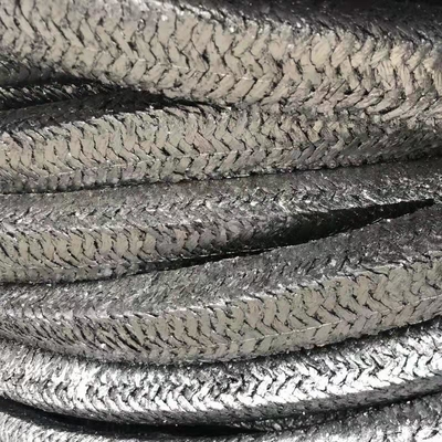 Embalaje de PTFE de fibra de carbono estándar grafiado con bomba de válvula de vapor estándar estándar de aceite