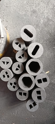 Personalización de moldes redondos cuadrados y hexagonales de grafito para fundición industrial