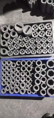 Un agujero Dos agujeros Molde de grafito para fundición de latón Tamaño de 5 mm a 140 mm Resistencia 7-10 Ohm