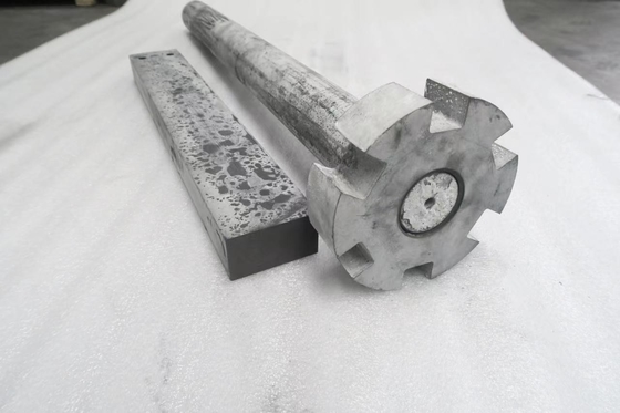 Rotor de grafito 100% anti-oxidante de carbono para la producción de aluminio de la industria automotriz