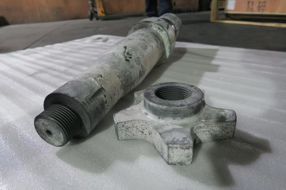Rotor de grafito 100% anti-oxidante de carbono para la producción de aluminio de la industria automotriz