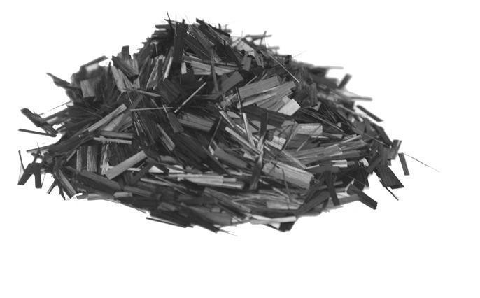 Tipo T300 Fibra de carbono cortada para cemento Propiedades mecánicas Fibra cortada