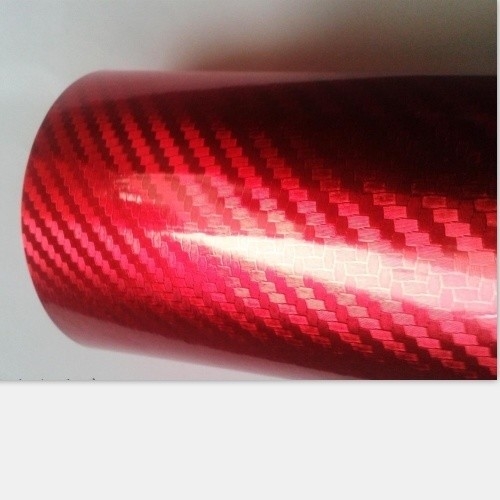 Envase de automóviles Vinilo 5D de fibra de carbono de alta brillantez 20m Materia prima de PVC para el cuerpo del automóvil