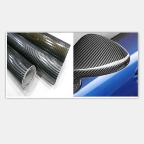 Ultra brillante de fibra de carbono 5D Blanco 1.52 * 30m para las motocicletas finales