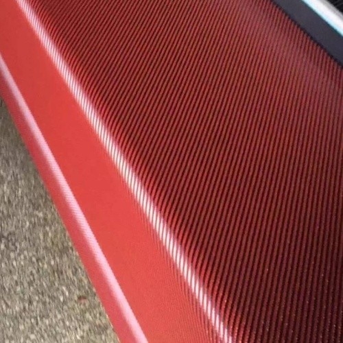3k 200g Color rojo Twill tejido de carbono 100 metros de longitud para la personalización