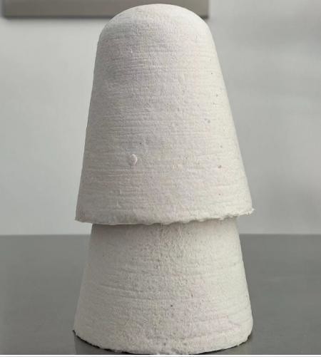 Tamaños personalizados Sello fundido para cone de fibra cerámica refractaria de aluminio liso