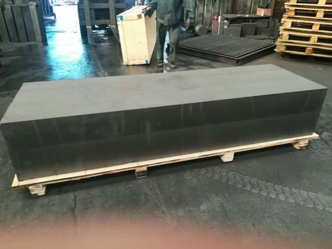 Grafito moldeado de grado industrial 1,75 g/cm3 Bloque de grafito 740*400*2300 mm
