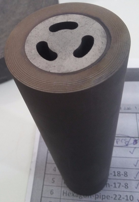 Densidad a granel 1,82 Matriz de grafito para fundición continua de latón según el dibujo