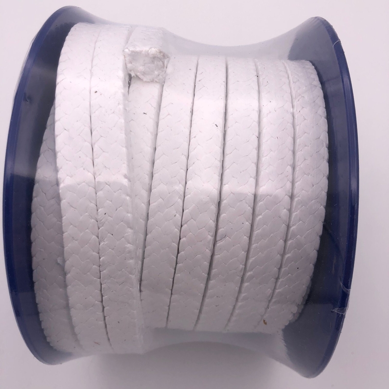 Materiales de aceite Envases de glándulas PTFE trenzadas blancas para sello de bomba en tamaños de 3*3 mm a 60*60 mm