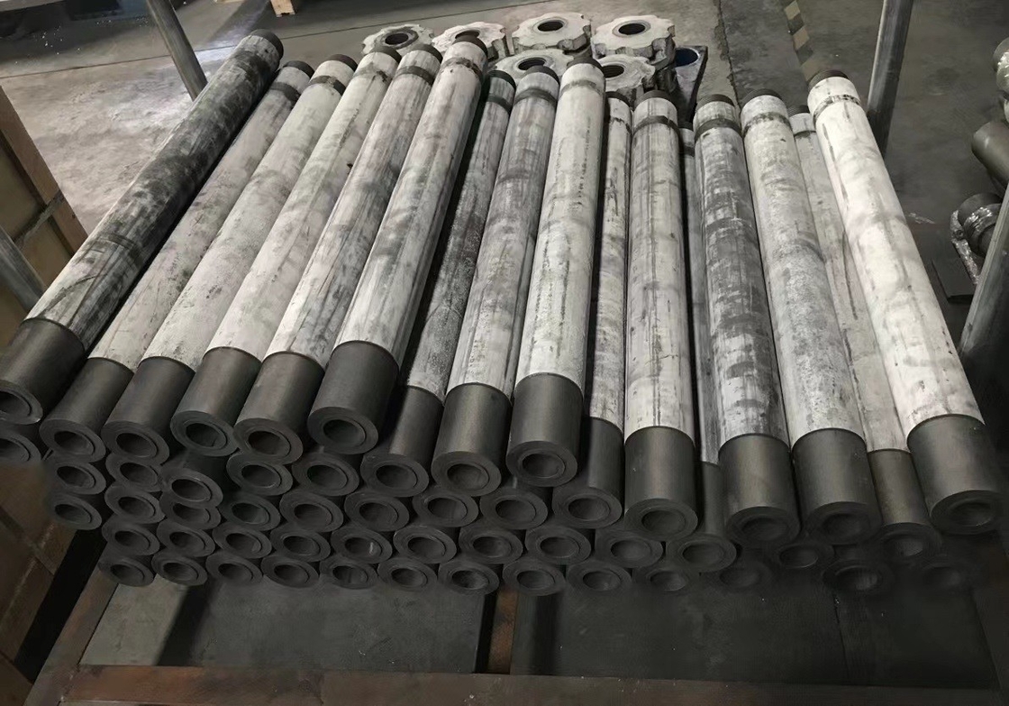Rotor y eje de grafito de recubrimiento antioxígeno para la fusión de aluminio por inyección de gas DC-1.85